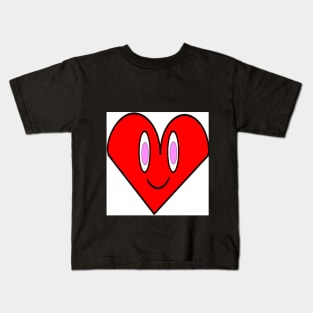 Smile face hearth Kids T-Shirt